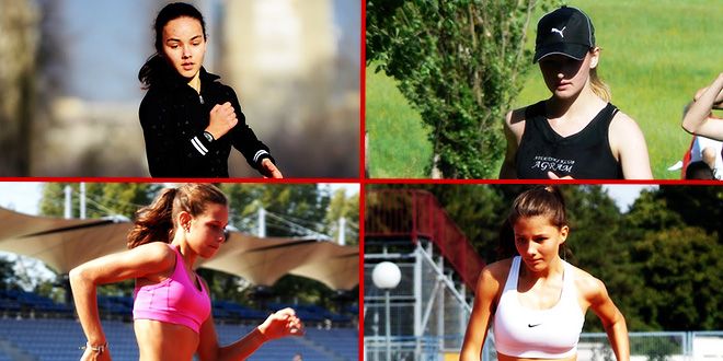 Ivana Renić i Martina Strmečki (gore, s lijeva na desno), Antonela Golobić i Josipa Čičak (dolje, s lijeva na desno)