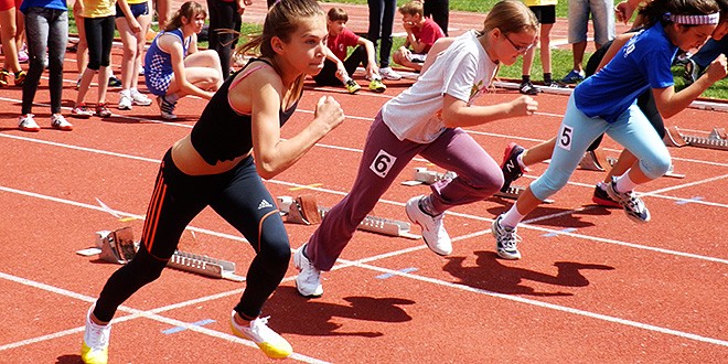 Hanna Alagić na samom startu utrke na 60m