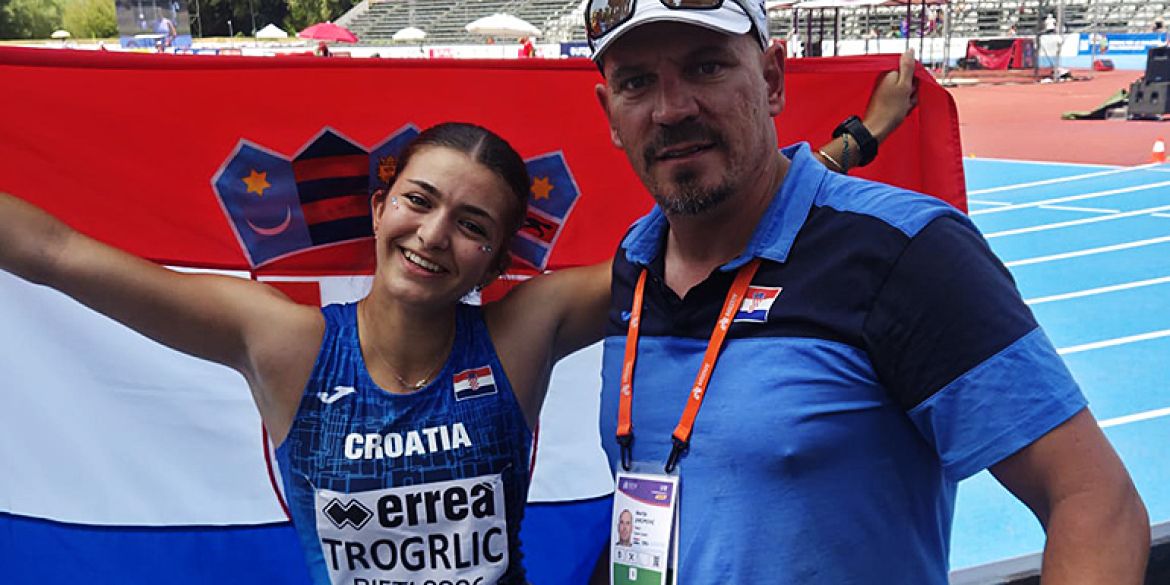 Ema Trogrlić i trener Matija Jakopović