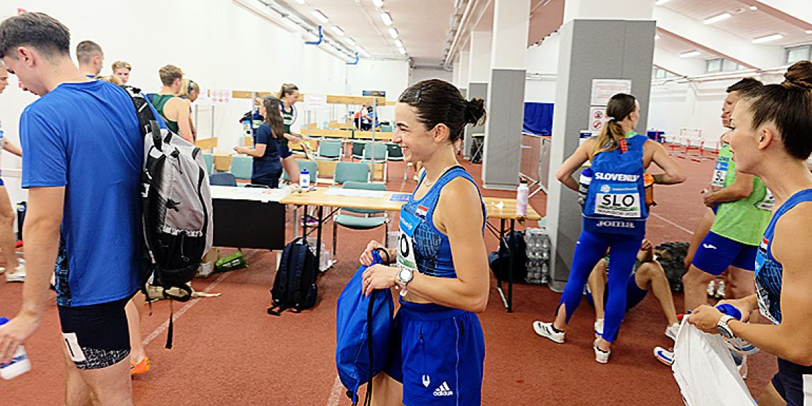 Eva Mačković prije 'uskakanja' u 4x400 MIX