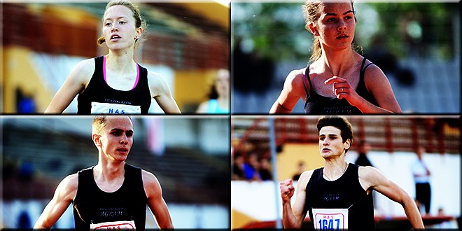 Gore - Anamarija Petters i Ivana Renić (s lijeva na desno), dolje - Jure Josipović i Mateo Kovačić (s lijeva na desno)